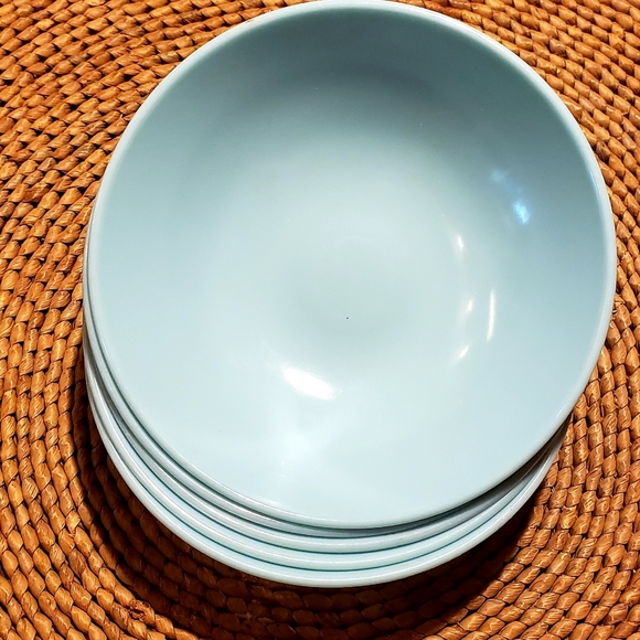 STETSON Countour Melmac by Stetson VTG MCM 5-¼ “ Berry Bowls - Set of 5 - Blue - Picture 4 of 9